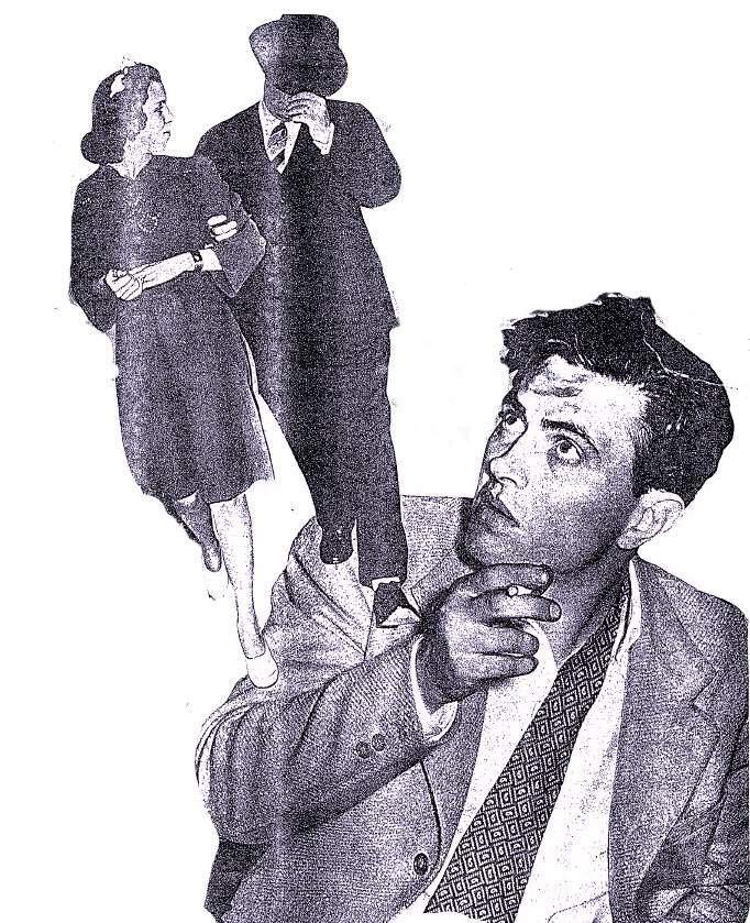 Cutout of images of Betty with Dayton Detective Paul Gerald that appeared in Complete Detective in December of 1941. Bottom photo is of Bus.&amp;nbsp;